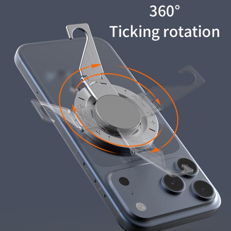 Supporto magnetico multifunzione a doppia faccia per telefono, con gancio da scrivania.