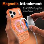 Custodia per telefono ibrida magnetica in PC e TPU con design a foro cavo per un raffreddamento ottimale., For iPhone 17 Pro Max, For iPhone 17 Pro, For iPhone 17, For iPhone 16 Pro Max