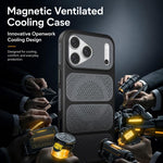 Custodia per telefono ibrida magnetica in PC e TPU con design a foro cavo per un raffreddamento ottimale., For iPhone 17 Pro Max, For iPhone 17 Pro, For iPhone 17, For iPhone 16 Pro Max