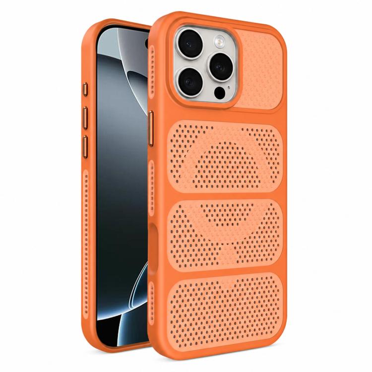Custodia per telefono ibrida magnetica in PC e TPU con design a foro cavo per un raffreddamento ottimale., For iPhone 16 Pro, For iPhone 16 Plus, For iPhone 16, For iPhone 15 Pro Max