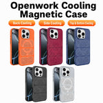Custodia per telefono ibrida magnetica in PC e TPU con design a foro cavo per un raffreddamento ottimale., For iPhone 16 Pro, For iPhone 16 Plus, For iPhone 16, For iPhone 15 Pro Max