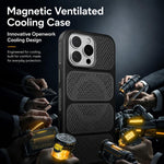 Custodia per telefono ibrida magnetica in PC e TPU con design a foro cavo per un raffreddamento ottimale., For iPhone 16 Pro, For iPhone 16 Plus, For iPhone 16, For iPhone 15 Pro Max