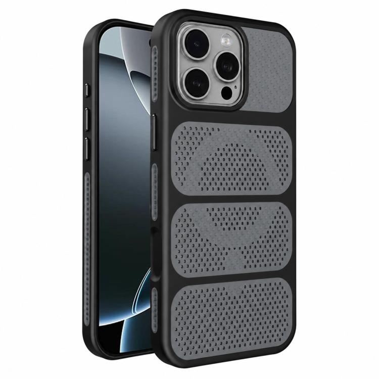 Custodia per telefono ibrida magnetica in PC e TPU con design a foro cavo per un raffreddamento ottimale., For iPhone 16 Pro, For iPhone 16 Plus, For iPhone 16, For iPhone 15 Pro Max