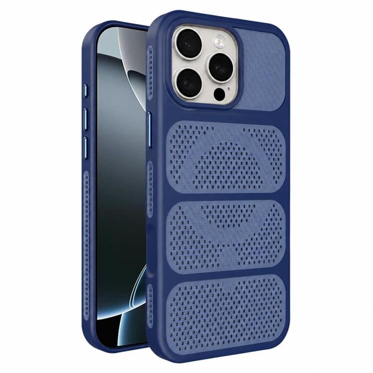 Custodia per telefono ibrida magnetica in PC e TPU con design a foro cavo per un raffreddamento ottimale., For iPhone 16 Pro, For iPhone 16 Plus, For iPhone 16, For iPhone 15 Pro Max