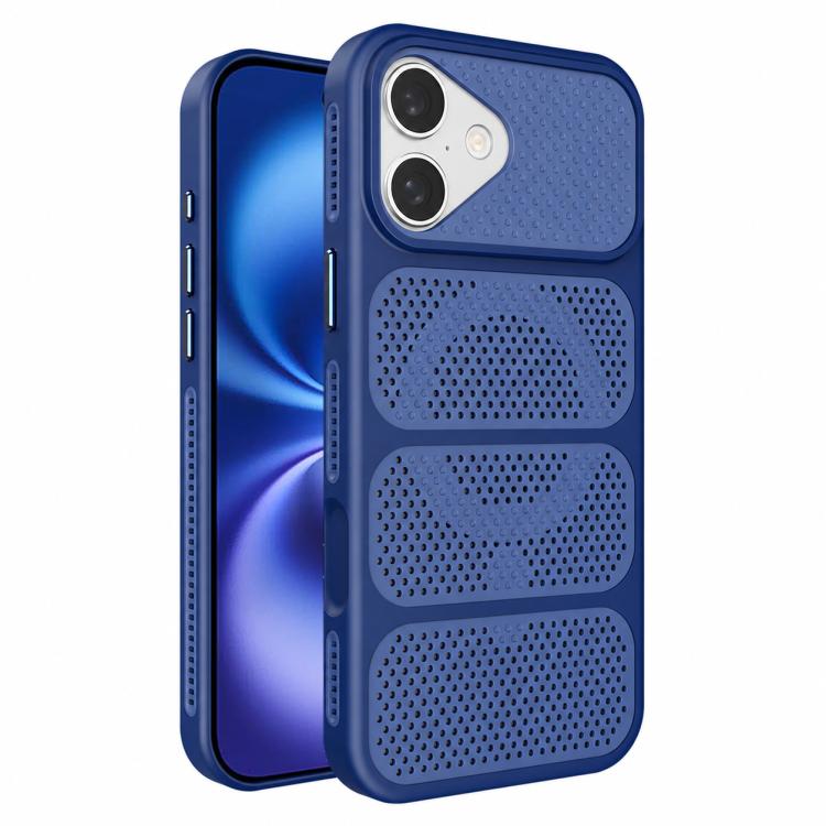 Custodia per telefono ibrida magnetica in PC e TPU con design a foro cavo per un raffreddamento ottimale., For iPhone 16 Pro, For iPhone 16 Plus, For iPhone 16, For iPhone 15 Pro Max