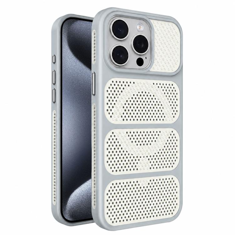 Custodia per telefono ibrida magnetica in PC e TPU con design a foro cavo per un raffreddamento ottimale., For iPhone 16 Pro, For iPhone 16 Plus, For iPhone 16, For iPhone 15 Pro Max