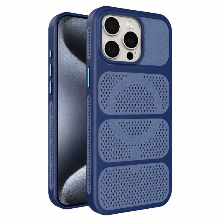 Custodia per telefono ibrida magnetica in PC e TPU con design a foro cavo per un raffreddamento ottimale., For iPhone 16 Pro, For iPhone 16 Plus, For iPhone 16, For iPhone 15 Pro Max