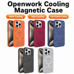 Custodia per telefono ibrida magnetica in PC e TPU con design a foro cavo per un raffreddamento ottimale., For iPhone 15 Pro, For iPhone 15 Plus, For iPhone 15, For iPhone 14 Plus