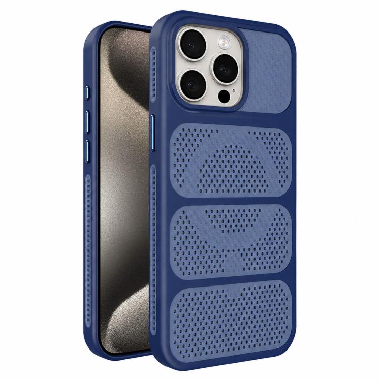Custodia per telefono ibrida magnetica in PC e TPU con design a foro cavo per un raffreddamento ottimale., For iPhone 15 Pro, For iPhone 15 Plus, For iPhone 15, For iPhone 14 Plus