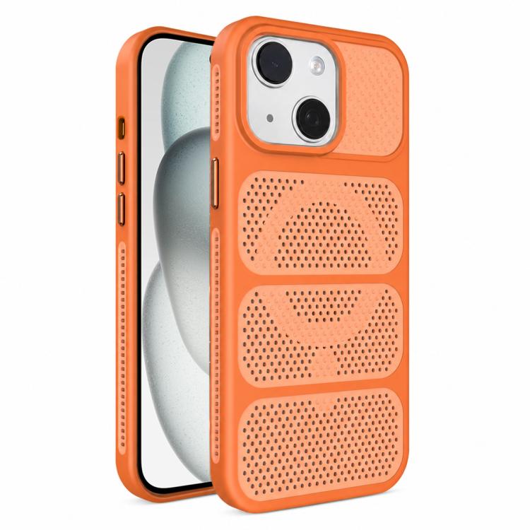 Custodia per telefono ibrida magnetica in PC e TPU con design a foro cavo per un raffreddamento ottimale., For iPhone 15 Pro, For iPhone 15 Plus, For iPhone 15, For iPhone 14 Plus
