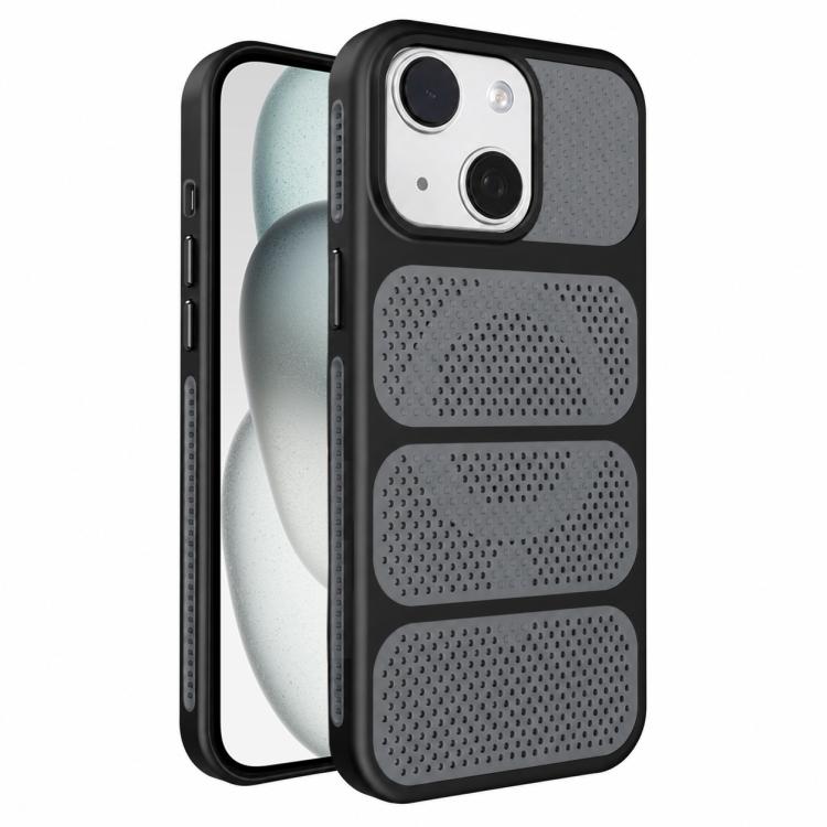 Custodia per telefono ibrida magnetica in PC e TPU con design a foro cavo per un raffreddamento ottimale., For iPhone 15 Pro, For iPhone 15 Plus, For iPhone 15, For iPhone 14 Plus