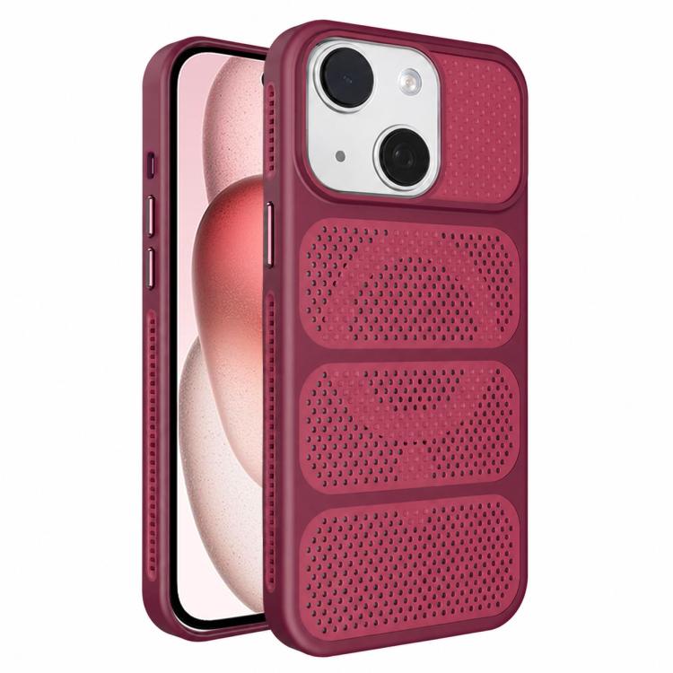 Custodia per telefono ibrida magnetica in PC e TPU con design a foro cavo per un raffreddamento ottimale., For iPhone 15 Pro, For iPhone 15 Plus, For iPhone 15, For iPhone 14 Plus