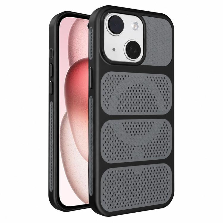 Custodia per telefono ibrida magnetica in PC e TPU con design a foro cavo per un raffreddamento ottimale., For iPhone 15 Pro, For iPhone 15 Plus, For iPhone 15, For iPhone 14 Plus