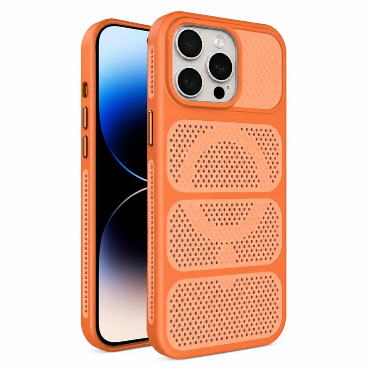 Custodia per telefono ibrida magnetica in PC e TPU con design a foro cavo per un raffreddamento ottimale., For iPhone 14, For iPhone 14 Pro, For iPhone 14 Pro Max, For iPhone 13 Pro Max