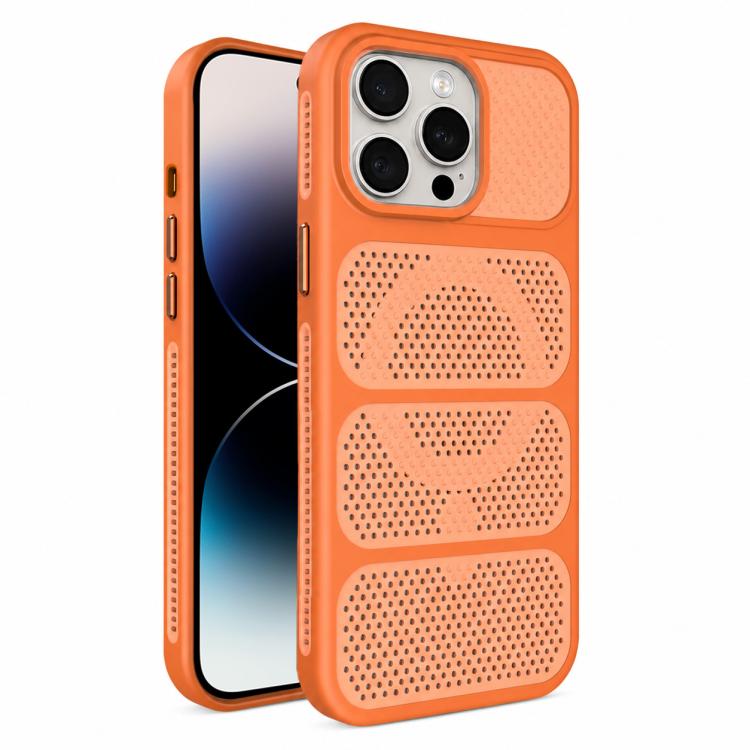 Custodia per telefono ibrida magnetica in PC e TPU con design a foro cavo per un raffreddamento ottimale., For iPhone 14, For iPhone 14 Pro, For iPhone 14 Pro Max, For iPhone 13 Pro Max