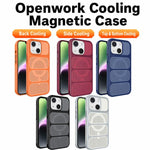 Custodia per telefono ibrida magnetica in PC e TPU con design a foro cavo per un raffreddamento ottimale., For iPhone 14, For iPhone 14 Pro, For iPhone 14 Pro Max, For iPhone 13 Pro Max