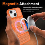 Custodia per telefono ibrida magnetica in PC e TPU con design a foro cavo per un raffreddamento ottimale., For iPhone 14, For iPhone 14 Pro, For iPhone 14 Pro Max, For iPhone 13 Pro Max