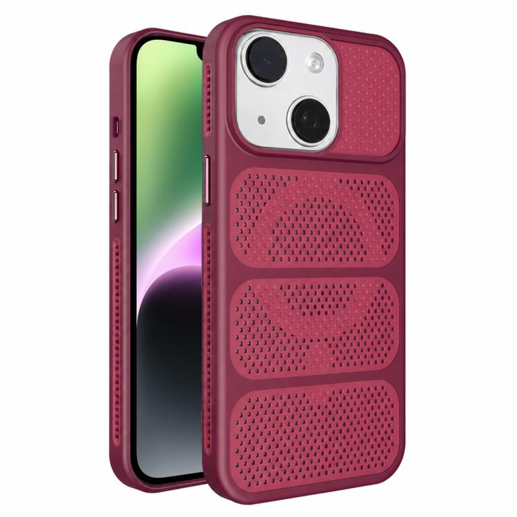 Custodia per telefono ibrida magnetica in PC e TPU con design a foro cavo per un raffreddamento ottimale., For iPhone 14, For iPhone 14 Pro, For iPhone 14 Pro Max, For iPhone 13 Pro Max