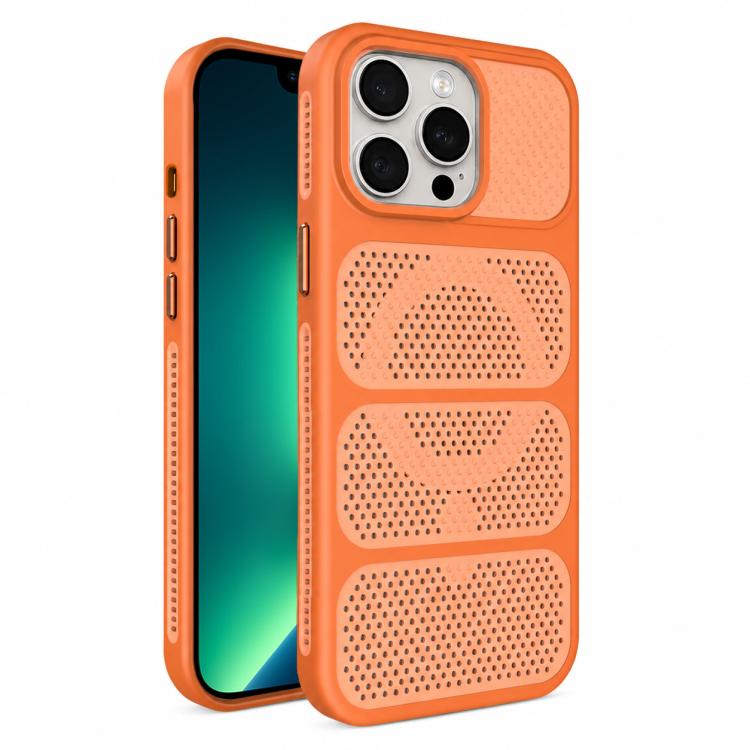 Custodia per telefono ibrida magnetica in PC e TPU con design a foro cavo per un raffreddamento ottimale., For iPhone 14, For iPhone 14 Pro, For iPhone 14 Pro Max, For iPhone 13 Pro Max