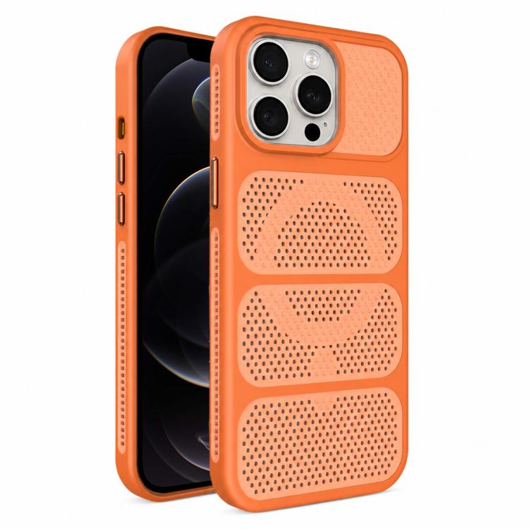 Custodia per telefono ibrida magnetica in PC e TPU con design a foro cavo per un raffreddamento ottimale., For iPhone 12 Pro