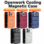 Custodia per telefono ibrida magnetica in PC e TPU con design a foro cavo per un raffreddamento ottimale., For iPhone 12 Pro