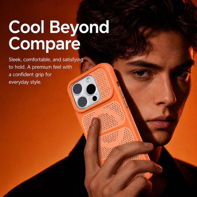 Custodia per telefono ibrida magnetica in PC e TPU con design a foro cavo per un raffreddamento ottimale., For iPhone 12 Pro