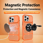 Custodia per telefono ibrida magnetica in PC e TPU con design a foro cavo per un raffreddamento ottimale., For iPhone 12 Pro