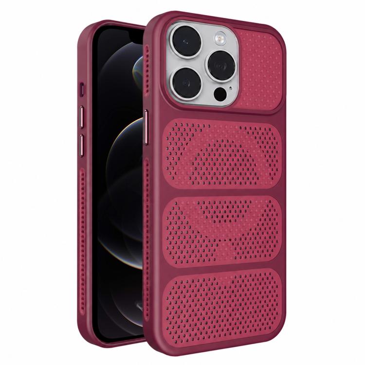 Custodia per telefono ibrida magnetica in PC e TPU con design a foro cavo per un raffreddamento ottimale., For iPhone 12 Pro