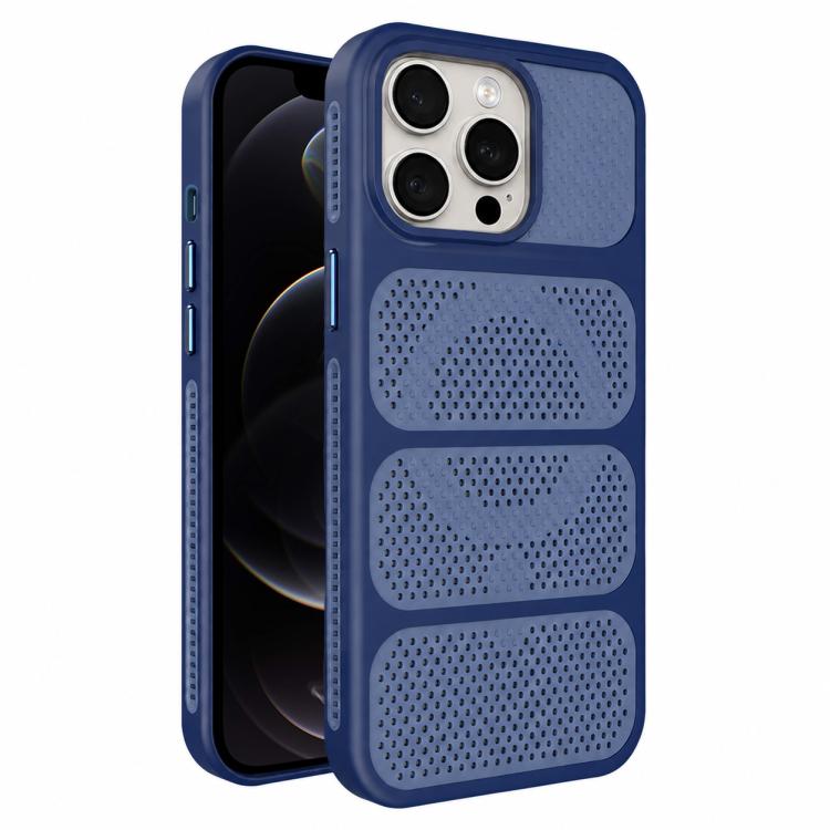 Custodia per telefono ibrida magnetica in PC e TPU con design a foro cavo per un raffreddamento ottimale., For iPhone 12 Pro