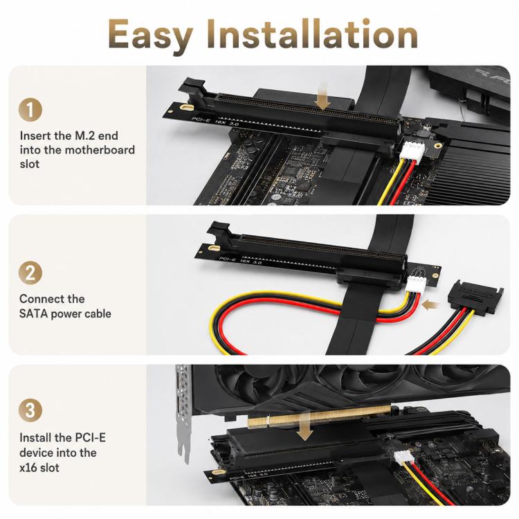 Cavo adattatore da SSD M2 NVMe a PCI-E 16X