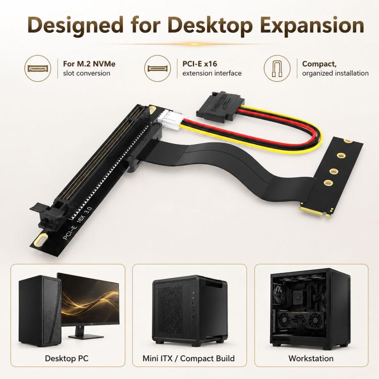 Cavo adattatore da SSD M2 NVMe a PCI-E 16X