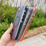 Custodia per telefono MagSafe con texture in fibra di carbonio bicolore., For iPhone 17e / 16e