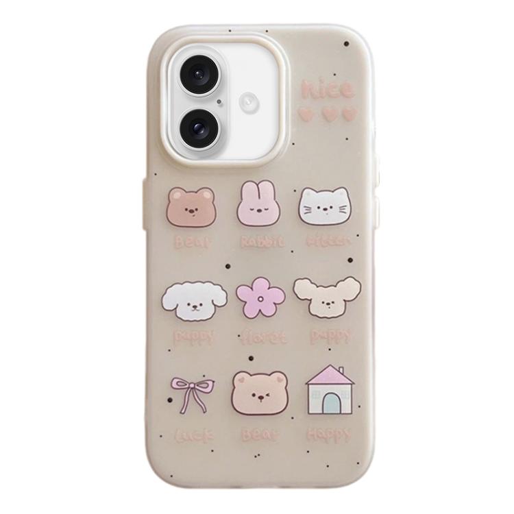 Custodia per telefono antiurto con design satinato 3 in 1, For iPhone 16 Pro Max, For iPhone 16 Pro, For iPhone 16
