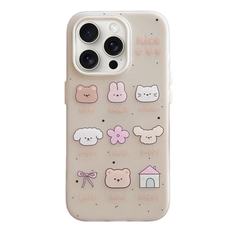 Custodia per telefono antiurto con design satinato 3 in 1, For iPhone 15 Pro Max, For iPhone 15 Pro, For iPhone 15