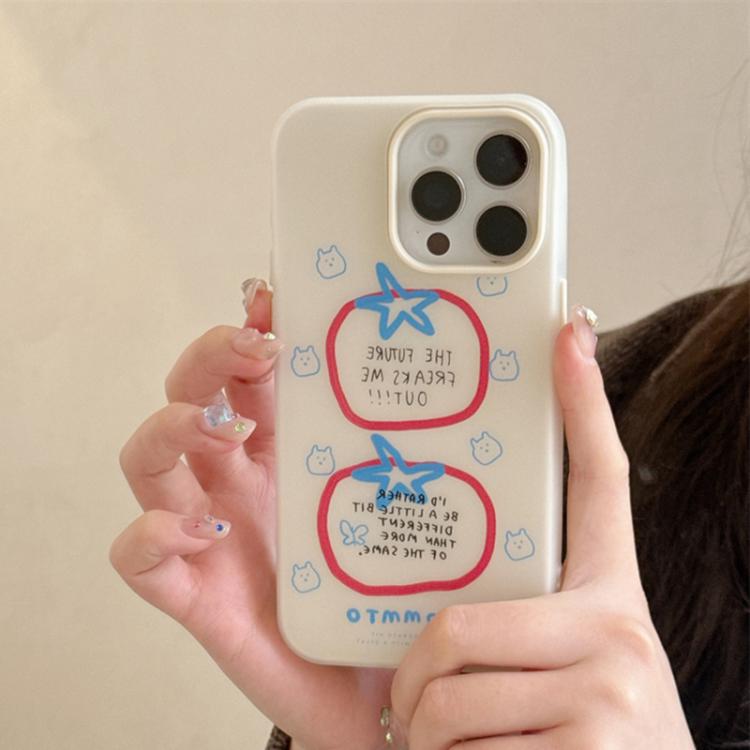 Custodia per telefono antiurto con design satinato 3 in 1, For iPhone 13