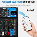 MG-04 Mixer professionale multifunzione a 4 canali con Bluetooth per streaming live e registrazione, EU Plug, UK Plug, US Plug