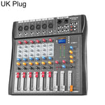 Mixer professionale Bluetooth a 6 canali CT-6 con amplificatore, EU Plug, UK Plug, US Plug
