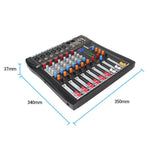 Mixer professionale Bluetooth a 6 canali CT-6 con amplificatore, EU Plug, UK Plug, US Plug