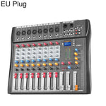 Mixer professionale Bluetooth a 8 canali CT-8 con scheda audio USB, EU Plug, UK Plug, US Plug