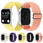 Cinturino in nylon tinta unita per Apple Watch Series 6 e SE e 5 e 4 44 mm / 3 e 2 e 1 42 mm, For Apple Watch Series 7 45mm / 6 & SE & 5 & 4 44mm / 3 & 2 & 1 42mm