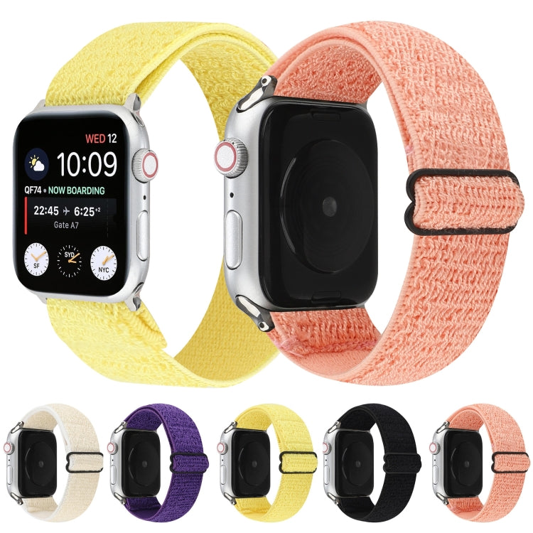 Cinturino in nylon tinta unita per Apple Watch Series 6 e SE e 5 e 4 44 mm / 3 e 2 e 1 42 mm, For Apple Watch Series 7 45mm / 6 & SE & 5 & 4 44mm / 3 & 2 & 1 42mm