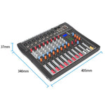 Mixer professionale Bluetooth a 8 canali CT-8 con scheda audio USB, EU Plug, UK Plug, US Plug