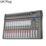 CT-12 Mixer professionale a 12 canali con Bluetooth per registrazione e streaming live, EU Plug, UK Plug, US Plug