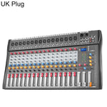 CT-16 Mixer professionale a 16 canali con Bluetooth per registrazione e sistema audio KTV, EU Plug, UK Plug, US Plug