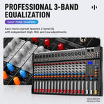 CT-16 Mixer professionale a 16 canali con Bluetooth per registrazione e sistema audio KTV, EU Plug, UK Plug, US Plug
