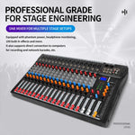 CT-16 Mixer professionale a 16 canali con Bluetooth per registrazione e sistema audio KTV, EU Plug, UK Plug, US Plug