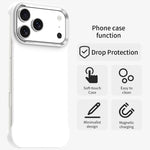 Custodia per telefono ultra sottile senza cornice in TPU + PET + PC antiurto., For iPhone 17 Pro Max, For iPhone 17 Pro, For iPhone 17