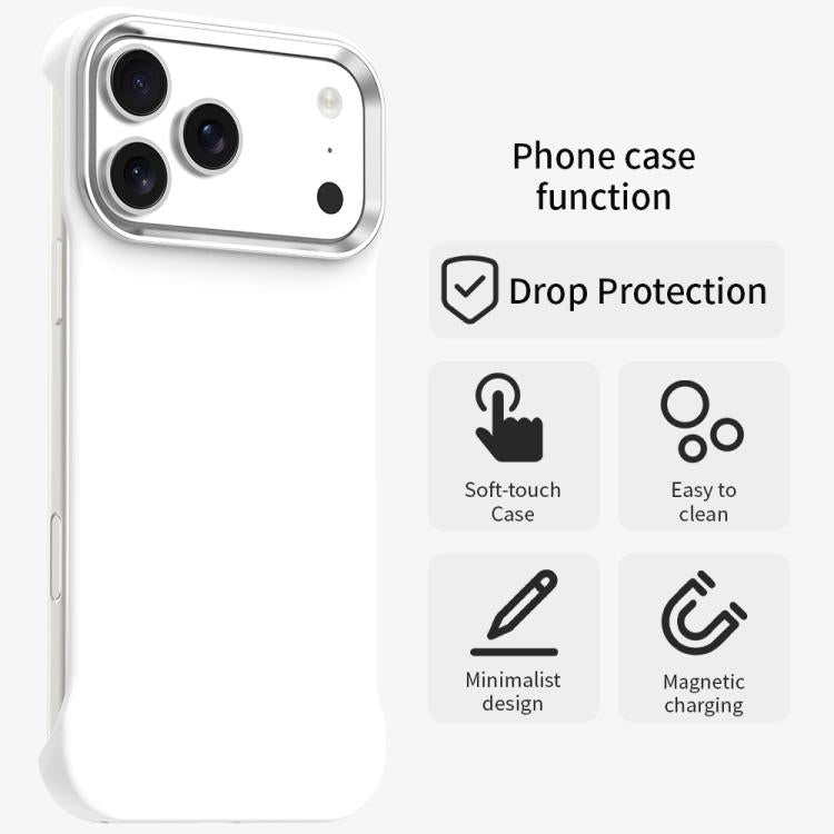 Custodia per telefono ultra sottile senza cornice in TPU + PET + PC antiurto., For iPhone 17 Pro Max, For iPhone 17 Pro, For iPhone 17