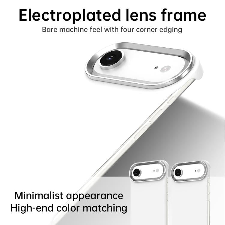Custodia per telefono ultra sottile senza cornice in TPU + PET + PC antiurto., For iPhone Air, For iPhone 16 Pro Max, For iPhone 16 Pro