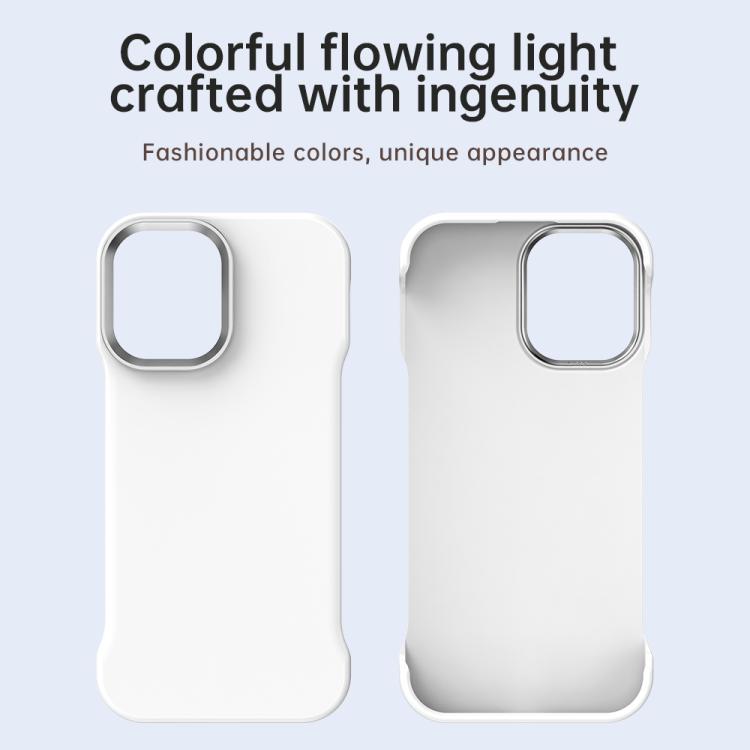 Custodia per telefono ultra sottile senza cornice in TPU + PET + PC antiurto., For iPhone 16 Plus, For iPhone 16, For iPhone 15 Pro Max